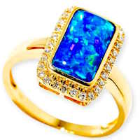 9 BLUE OPAL RINGS